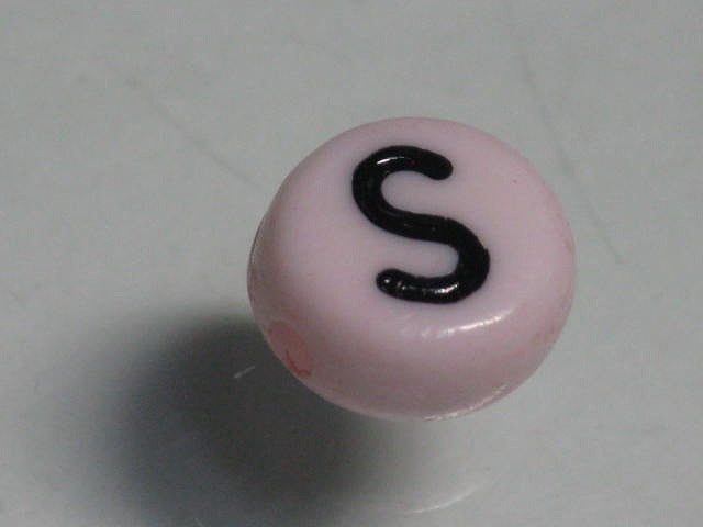 TOKO-BEADS P009-4-S Alphabet (S) 7mm P009-4-S アルファベット（S） 7mm Asian bead & African bead  Handmade,Lampeork,bead,asia,india,ethnic,parts,accessory,beads とんぼ玉,ビーズ,トンボ玉,アジア,インド,エスニック,手作り,パーツ,アクセサリー