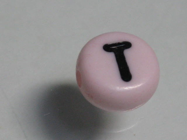 TOKO-BEADS P009-4-T Alphabet (T) 7mm P009-4-T アルファベット（T） 7mm Asian bead & African bead  Handmade,Lampeork,bead,asia,india,ethnic,parts,accessory,beads とんぼ玉,ビーズ,トンボ玉,アジア,インド,エスニック,手作り,パーツ,アクセサリー