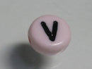 TOKO-BEADS P009-4-V Alphabet (V) 7mm P009-4-V アルファベット（V） 7mm Asian bead & African bead  Handmade,Lampeork,bead,asia,india,ethnic,parts,accessory,beads とんぼ玉,ビーズ,トンボ玉,アジア,インド,エスニック,手作り,パーツ,アクセサリー
