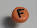 TOKO-BEADS P009-5-F Alphabet (F) 7mm P009-5-F アルファベット（F） 7mm Asian bead & African bead  Handmade,Lampeork,bead,asia,india,ethnic,parts,accessory,beads とんぼ玉,ビーズ,トンボ玉,アジア,インド,エスニック,手作り,パーツ,アクセサリー