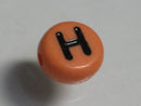 TOKO-BEADS P009-5-H Alphabet (H) 7mm P009-5-H アルファベット（H） 7mm Asian bead & African bead  Handmade,Lampeork,bead,asia,india,ethnic,parts,accessory,beads とんぼ玉,ビーズ,トンボ玉,アジア,インド,エスニック,手作り,パーツ,アクセサリー