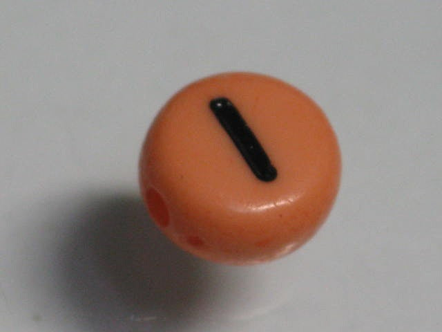 TOKO-BEADS P009-5-I Alphabet (I) 7mm P009-5-I アルファベット（I） 7mm Asian bead & African bead  Handmade,Lampeork,bead,asia,india,ethnic,parts,accessory,beads とんぼ玉,ビーズ,トンボ玉,アジア,インド,エスニック,手作り,パーツ,アクセサリー