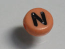 TOKO-BEADS P009-5-N Alphabet (N) 7mm P009-5-N アルファベット（N） 7mm Asian bead & African bead  Handmade,Lampeork,bead,asia,india,ethnic,parts,accessory,beads とんぼ玉,ビーズ,トンボ玉,アジア,インド,エスニック,手作り,パーツ,アクセサリー