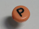 TOKO-BEADS P009-5-P Alphabet (P) 7mm P009-5-P アルファベット（P） 7mm Asian bead & African bead  Handmade,Lampeork,bead,asia,india,ethnic,parts,accessory,beads とんぼ玉,ビーズ,トンボ玉,アジア,インド,エスニック,手作り,パーツ,アクセサリー