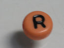 TOKO-BEADS P009-5-R Alphabet (R) 7mm P009-5-R アルファベット（R） 7mm Asian bead & African bead  Handmade,Lampeork,bead,asia,india,ethnic,parts,accessory,beads とんぼ玉,ビーズ,トンボ玉,アジア,インド,エスニック,手作り,パーツ,アクセサリー