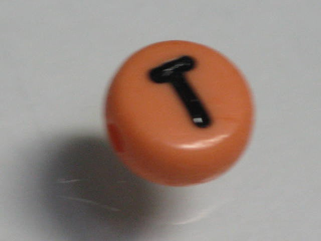 TOKO-BEADS P009-5-T Alphabet (T) 7mm P009-5-T アルファベット（T） 7mm Asian bead & African bead  Handmade,Lampeork,bead,asia,india,ethnic,parts,accessory,beads とんぼ玉,ビーズ,トンボ玉,アジア,インド,エスニック,手作り,パーツ,アクセサリー