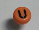 TOKO-BEADS P009-5-U Alphabet (U) 7mm P009-5-U アルファベット（U） 7mm Asian bead & African bead  Handmade,Lampeork,bead,asia,india,ethnic,parts,accessory,beads とんぼ玉,ビーズ,トンボ玉,アジア,インド,エスニック,手作り,パーツ,アクセサリー