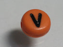 TOKO-BEADS P009-5-V Alphabet (V) 7mm P009-5-V アルファベット（V） 7mm Asian bead & African bead  Handmade,Lampeork,bead,asia,india,ethnic,parts,accessory,beads とんぼ玉,ビーズ,トンボ玉,アジア,インド,エスニック,手作り,パーツ,アクセサリー