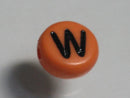 TOKO-BEADS P009-5-W Alphabet (W) 7mm P009-5-W アルファベット（W） 7mm Asian bead & African bead  Handmade,Lampeork,bead,asia,india,ethnic,parts,accessory,beads とんぼ玉,ビーズ,トンボ玉,アジア,インド,エスニック,手作り,パーツ,アクセサリー