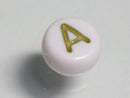 TOKO-BEADS P010-1-A Alphabet (A) 7mm P010-1-A アルファベット（A） 7mm Asian bead & African bead  Handmade,Lampeork,bead,asia,india,ethnic,parts,accessory,beads とんぼ玉,ビーズ,トンボ玉,アジア,インド,エスニック,手作り,パーツ,アクセサリー