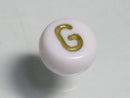 TOKO-BEADS P010-1-G Alphabet (G) 7mm P010-1-G アルファベット（G） 7mm Asian bead & African bead  Handmade,Lampeork,bead,asia,india,ethnic,parts,accessory,beads とんぼ玉,ビーズ,トンボ玉,アジア,インド,エスニック,手作り,パーツ,アクセサリー