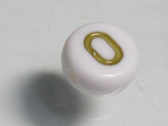 TOKO-BEADS P010-1-O Alphabet (O) 7mm P010-1-O アルファベット（O） 7mm Asian bead & African bead  Handmade,Lampeork,bead,asia,india,ethnic,parts,accessory,beads とんぼ玉,ビーズ,トンボ玉,アジア,インド,エスニック,手作り,パーツ,アクセサリー