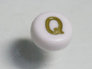 TOKO-BEADS P010-1-Q Alphabet (Q) 7mm P010-1-Q アルファベット（Q） 7mm Asian bead & African bead  Handmade,Lampeork,bead,asia,india,ethnic,parts,accessory,beads とんぼ玉,ビーズ,トンボ玉,アジア,インド,エスニック,手作り,パーツ,アクセサリー