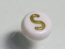 TOKO-BEADS P010-1-S Alphabet (S) 7mm P010-1-S アルファベット（S） 7mm Asian bead & African bead  Handmade,Lampeork,bead,asia,india,ethnic,parts,accessory,beads とんぼ玉,ビーズ,トンボ玉,アジア,インド,エスニック,手作り,パーツ,アクセサリー