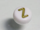 TOKO-BEADS P010-1-Z Alphabet (Z) 7mm P010-1-Z アルファベット（Z） 7mm Asian bead & African bead  Handmade,Lampeork,bead,asia,india,ethnic,parts,accessory,beads とんぼ玉,ビーズ,トンボ玉,アジア,インド,エスニック,手作り,パーツ,アクセサリー