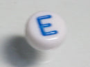 TOKO-BEADS P010-2-E Alphabet (E) 7mm P010-2-E アルファベット（E） 7mm Asian bead & African bead  Handmade,Lampeork,bead,asia,india,ethnic,parts,accessory,beads とんぼ玉,ビーズ,トンボ玉,アジア,インド,エスニック,手作り,パーツ,アクセサリー