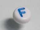 TOKO-BEADS P010-2-F Alphabet (F) 7mm P010-2-F アルファベット（F） 7mm Asian bead & African bead  Handmade,Lampeork,bead,asia,india,ethnic,parts,accessory,beads とんぼ玉,ビーズ,トンボ玉,アジア,インド,エスニック,手作り,パーツ,アクセサリー
