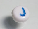 TOKO-BEADS P010-2-J Alphabet (J) 7mm P010-2-J アルファベット（J） 7mm Asian bead & African bead  Handmade,Lampeork,bead,asia,india,ethnic,parts,accessory,beads とんぼ玉,ビーズ,トンボ玉,アジア,インド,エスニック,手作り,パーツ,アクセサリー