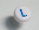 TOKO-BEADS P010-2-L Alphabet (L) 7mm P010-2-L アルファベット（L） 7mm Asian bead & African bead  Handmade,Lampeork,bead,asia,india,ethnic,parts,accessory,beads とんぼ玉,ビーズ,トンボ玉,アジア,インド,エスニック,手作り,パーツ,アクセサリー