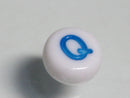 TOKO-BEADS P010-2-Q Alphabet (Q) 7mm P010-2-Q アルファベット（Q） 7mm Asian bead & African bead  Handmade,Lampeork,bead,asia,india,ethnic,parts,accessory,beads とんぼ玉,ビーズ,トンボ玉,アジア,インド,エスニック,手作り,パーツ,アクセサリー