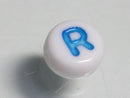 TOKO-BEADS P010-2-R Alphabet (R) 7mm P010-2-R アルファベット（R） 7mm Asian bead & African bead  Handmade,Lampeork,bead,asia,india,ethnic,parts,accessory,beads とんぼ玉,ビーズ,トンボ玉,アジア,インド,エスニック,手作り,パーツ,アクセサリー