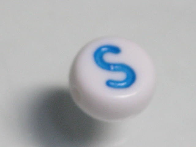TOKO-BEADS P010-2-S Alphabet (S) 7mm P010-2-S アルファベット（S） 7mm Asian bead & African bead  Handmade,Lampeork,bead,asia,india,ethnic,parts,accessory,beads とんぼ玉,ビーズ,トンボ玉,アジア,インド,エスニック,手作り,パーツ,アクセサリー