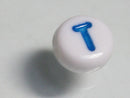 TOKO-BEADS P010-2-T Alphabet (T) 7mm P010-2-T アルファベット（T） 7mm Asian bead & African bead  Handmade,Lampeork,bead,asia,india,ethnic,parts,accessory,beads とんぼ玉,ビーズ,トンボ玉,アジア,インド,エスニック,手作り,パーツ,アクセサリー