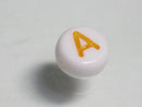 TOKO-BEADS P010-3-A Alphabet (A) 7mm P010-3-A アルファベット（A） 7mm Asian bead & African bead  Handmade,Lampeork,bead,asia,india,ethnic,parts,accessory,beads とんぼ玉,ビーズ,トンボ玉,アジア,インド,エスニック,手作り,パーツ,アクセサリー