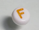 TOKO-BEADS P010-3-F Alphabet (F) 7mm P010-3-F アルファベット（F） 7mm Asian bead & African bead  Handmade,Lampeork,bead,asia,india,ethnic,parts,accessory,beads とんぼ玉,ビーズ,トンボ玉,アジア,インド,エスニック,手作り,パーツ,アクセサリー
