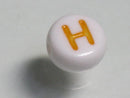 TOKO-BEADS P010-3-H Alphabet (H) 7mm P010-3-H アルファベット（H） 7mm Asian bead & African bead  Handmade,Lampeork,bead,asia,india,ethnic,parts,accessory,beads とんぼ玉,ビーズ,トンボ玉,アジア,インド,エスニック,手作り,パーツ,アクセサリー