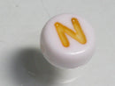 TOKO-BEADS P010-3-N Alphabet (N) 7mm P010-3-N アルファベット（N） 7mm Asian bead & African bead  Handmade,Lampeork,bead,asia,india,ethnic,parts,accessory,beads とんぼ玉,ビーズ,トンボ玉,アジア,インド,エスニック,手作り,パーツ,アクセサリー