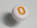 TOKO-BEADS P010-3-O Alphabet (O) 7mm P010-3-O アルファベット（O） 7mm Asian bead & African bead  Handmade,Lampeork,bead,asia,india,ethnic,parts,accessory,beads とんぼ玉,ビーズ,トンボ玉,アジア,インド,エスニック,手作り,パーツ,アクセサリー