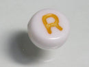 TOKO-BEADS P010-3-R Alphabet (R) 7mm P010-3-R アルファベット（R） 7mm Asian bead & African bead  Handmade,Lampeork,bead,asia,india,ethnic,parts,accessory,beads とんぼ玉,ビーズ,トンボ玉,アジア,インド,エスニック,手作り,パーツ,アクセサリー