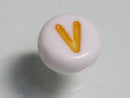 TOKO-BEADS P010-3-V Alphabet (V) 7mm P010-3-V アルファベット（V） 7mm Asian bead & African bead  Handmade,Lampeork,bead,asia,india,ethnic,parts,accessory,beads とんぼ玉,ビーズ,トンボ玉,アジア,インド,エスニック,手作り,パーツ,アクセサリー