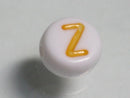 TOKO-BEADS P010-3-Z Alphabet (Z) 7mm P010-3-Z アルファベット（Z） 7mm Asian bead & African bead  Handmade,Lampeork,bead,asia,india,ethnic,parts,accessory,beads とんぼ玉,ビーズ,トンボ玉,アジア,インド,エスニック,手作り,パーツ,アクセサリー
