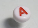 TOKO-BEADS P010-4-A Alphabet (A) 7mm P010-4-A アルファベット（A） 7mm Asian bead & African bead  Handmade,Lampeork,bead,asia,india,ethnic,parts,accessory,beads とんぼ玉,ビーズ,トンボ玉,アジア,インド,エスニック,手作り,パーツ,アクセサリー
