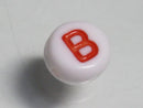 TOKO-BEADS P010-4-B Alphabet (B) 7mm P010-4-B アルファベット（B） 7mm Asian bead & African bead  Handmade,Lampeork,bead,asia,india,ethnic,parts,accessory,beads とんぼ玉,ビーズ,トンボ玉,アジア,インド,エスニック,手作り,パーツ,アクセサリー