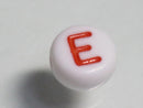 TOKO-BEADS P010-4-E Alphabet (E) 7mm P010-4-E アルファベット（E） 7mm Asian bead & African bead  Handmade,Lampeork,bead,asia,india,ethnic,parts,accessory,beads とんぼ玉,ビーズ,トンボ玉,アジア,インド,エスニック,手作り,パーツ,アクセサリー
