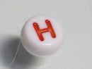 TOKO-BEADS P010-4-H Alphabet (H) 7mm P010-4-H アルファベット（H） 7mm Asian bead & African bead  Handmade,Lampeork,bead,asia,india,ethnic,parts,accessory,beads とんぼ玉,ビーズ,トンボ玉,アジア,インド,エスニック,手作り,パーツ,アクセサリー