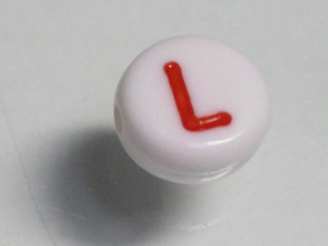 TOKO-BEADS P010-4-L Alphabet (L) 7mm P010-4-L アルファベット（L） 7mm Asian bead & African bead  Handmade,Lampeork,bead,asia,india,ethnic,parts,accessory,beads とんぼ玉,ビーズ,トンボ玉,アジア,インド,エスニック,手作り,パーツ,アクセサリー