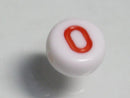 TOKO-BEADS P010-4-O Alphabet (O) 7mm P010-4-O アルファベット（O） 7mm Asian bead & African bead  Handmade,Lampeork,bead,asia,india,ethnic,parts,accessory,beads とんぼ玉,ビーズ,トンボ玉,アジア,インド,エスニック,手作り,パーツ,アクセサリー