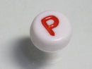 TOKO-BEADS P010-4-P Alphabet (P) 7mm P010-4-P アルファベット（P） 7mm Asian bead & African bead  Handmade,Lampeork,bead,asia,india,ethnic,parts,accessory,beads とんぼ玉,ビーズ,トンボ玉,アジア,インド,エスニック,手作り,パーツ,アクセサリー