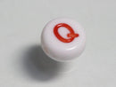 TOKO-BEADS P010-4-Q Alphabet (Q) 7mm P010-4-Q アルファベット（Q） 7mm Asian bead & African bead  Handmade,Lampeork,bead,asia,india,ethnic,parts,accessory,beads とんぼ玉,ビーズ,トンボ玉,アジア,インド,エスニック,手作り,パーツ,アクセサリー