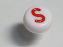 TOKO-BEADS P010-4-S Alphabet (S) 7mm P010-4-S アルファベット（S） 7mm Asian bead & African bead  Handmade,Lampeork,bead,asia,india,ethnic,parts,accessory,beads とんぼ玉,ビーズ,トンボ玉,アジア,インド,エスニック,手作り,パーツ,アクセサリー