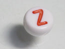 TOKO-BEADS P010-4-Z Alphabet (Z) 7mm P010-4-Z アルファベット（Z） 7mm Asian bead & African bead  Handmade,Lampeork,bead,asia,india,ethnic,parts,accessory,beads とんぼ玉,ビーズ,トンボ玉,アジア,インド,エスニック,手作り,パーツ,アクセサリー