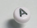 TOKO-BEADS P010-5-A Alphabet (A) 7mm P010-5-A アルファベット（A） 7mm Asian bead & African bead  Handmade,Lampeork,bead,asia,india,ethnic,parts,accessory,beads とんぼ玉,ビーズ,トンボ玉,アジア,インド,エスニック,手作り,パーツ,アクセサリー