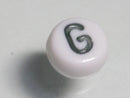 TOKO-BEADS P010-5-G Alphabet (G) 7mm P010-5-G アルファベット（G） 7mm Asian bead & African bead  Handmade,Lampeork,bead,asia,india,ethnic,parts,accessory,beads とんぼ玉,ビーズ,トンボ玉,アジア,インド,エスニック,手作り,パーツ,アクセサリー