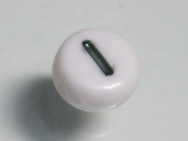 TOKO-BEADS P010-5-I Alphabet (I) 7mm P010-5-I アルファベット（I） 7mm Asian bead & African bead  Handmade,Lampeork,bead,asia,india,ethnic,parts,accessory,beads とんぼ玉,ビーズ,トンボ玉,アジア,インド,エスニック,手作り,パーツ,アクセサリー