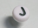 TOKO-BEADS P010-5-J Alphabet (J) 7mm P010-5-J アルファベット（J） 7mm Asian bead & African bead  Handmade,Lampeork,bead,asia,india,ethnic,parts,accessory,beads とんぼ玉,ビーズ,トンボ玉,アジア,インド,エスニック,手作り,パーツ,アクセサリー