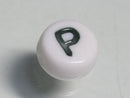 TOKO-BEADS P010-5-P Alphabet (P) 7mm P010-5-P アルファベット（P） 7mm Asian bead & African bead  Handmade,Lampeork,bead,asia,india,ethnic,parts,accessory,beads とんぼ玉,ビーズ,トンボ玉,アジア,インド,エスニック,手作り,パーツ,アクセサリー